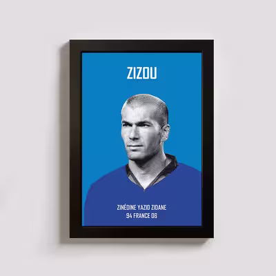 تابلو مدل zidane BL054