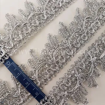 نوار تاجی نقره ای کد 447