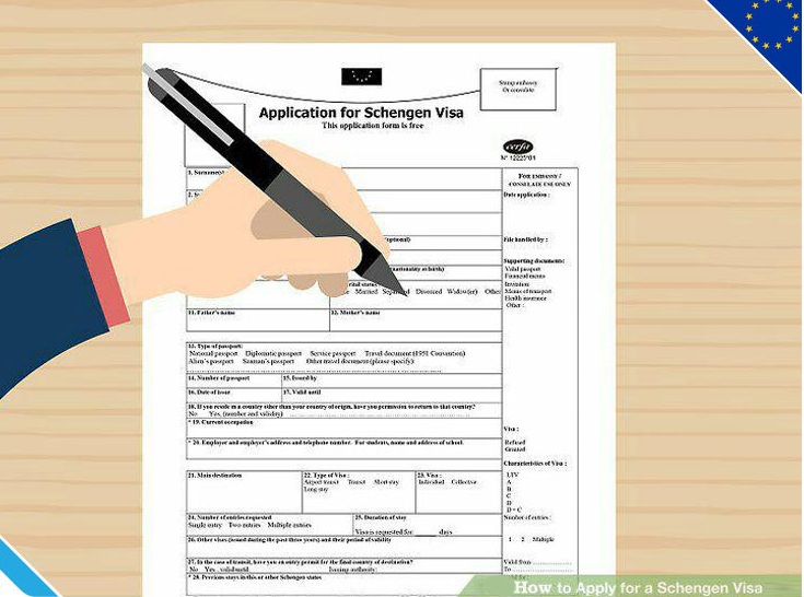 دانلود فرم خام اخذ ويزای شينگن و آموزش نحوه پر کردن آن با فرمتهای word و Pdf