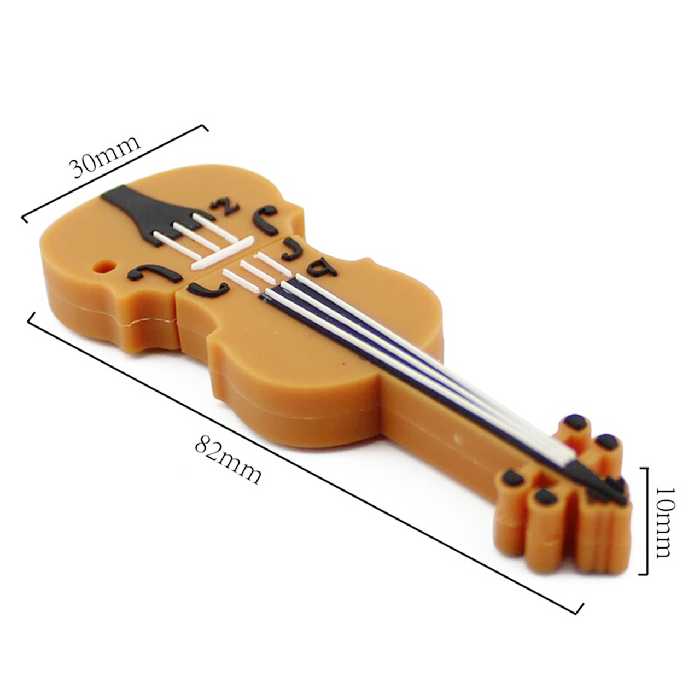 فلش مموری طرح ویولون مدل Ul-PVC-Violin03 ظرفیت 128 گیگابایت