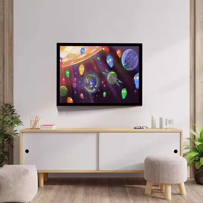 تابلو مدل get schwifty rick and morty کد F-12035