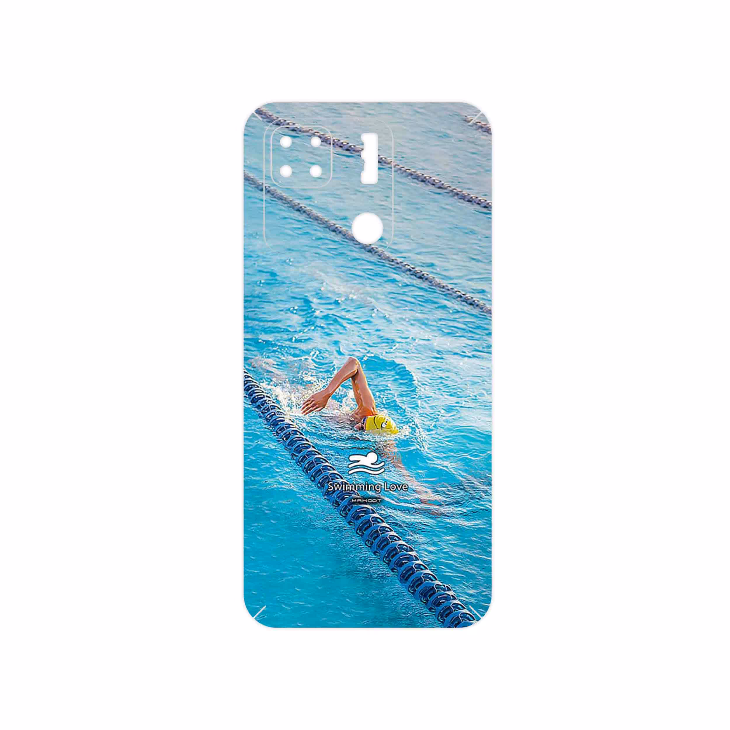 برچسب پوششی ماهوت مدل Swimming مناسب برای گوشی موبایل شیائومی Redmi 10A