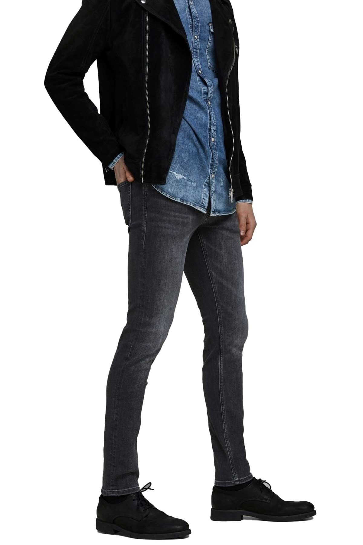 شلوار جین مشکی مردانه سیاه Jack Jones Jjiglenn 12159030 Jack &amp; Jones