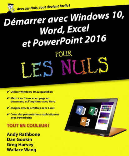 خرید و دانلود نسخه کامل کتاب Démarrer avec Windows 10, Word, Excel et Powerpoint 2016 pour les Nuls