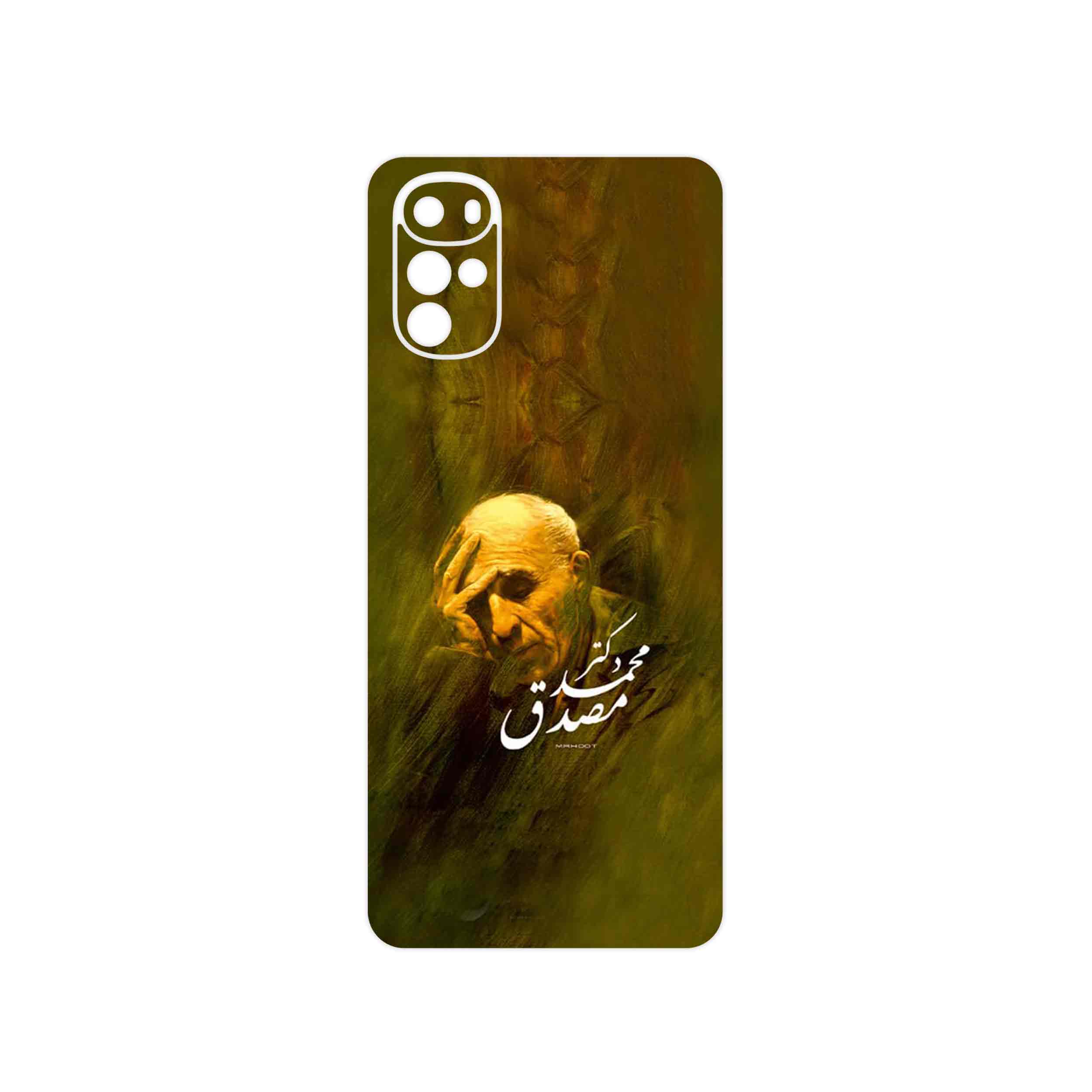 برچسب پوششی ماهوت مدل Dr_Mosadeq مناسب برای گوشی موبایل موتورولا Moto G22