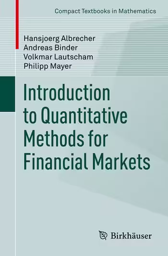 خرید و دانلود نسخه کامل کتاب Introduction to Quantitative Methods for Financial Markets
