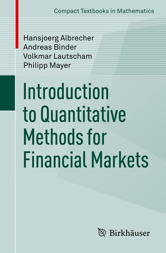 خرید و دانلود نسخه کامل کتاب Introduction to Quantitative Methods for Financial Markets