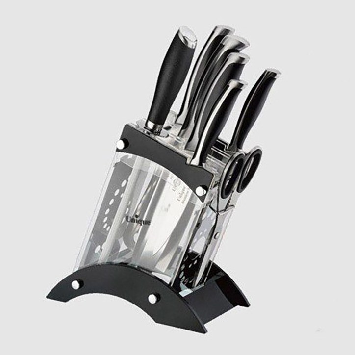 سرویس چاقوی 8 پارچه کالسکه یونیک کد 5525 (تیغه سنگین خارجی)