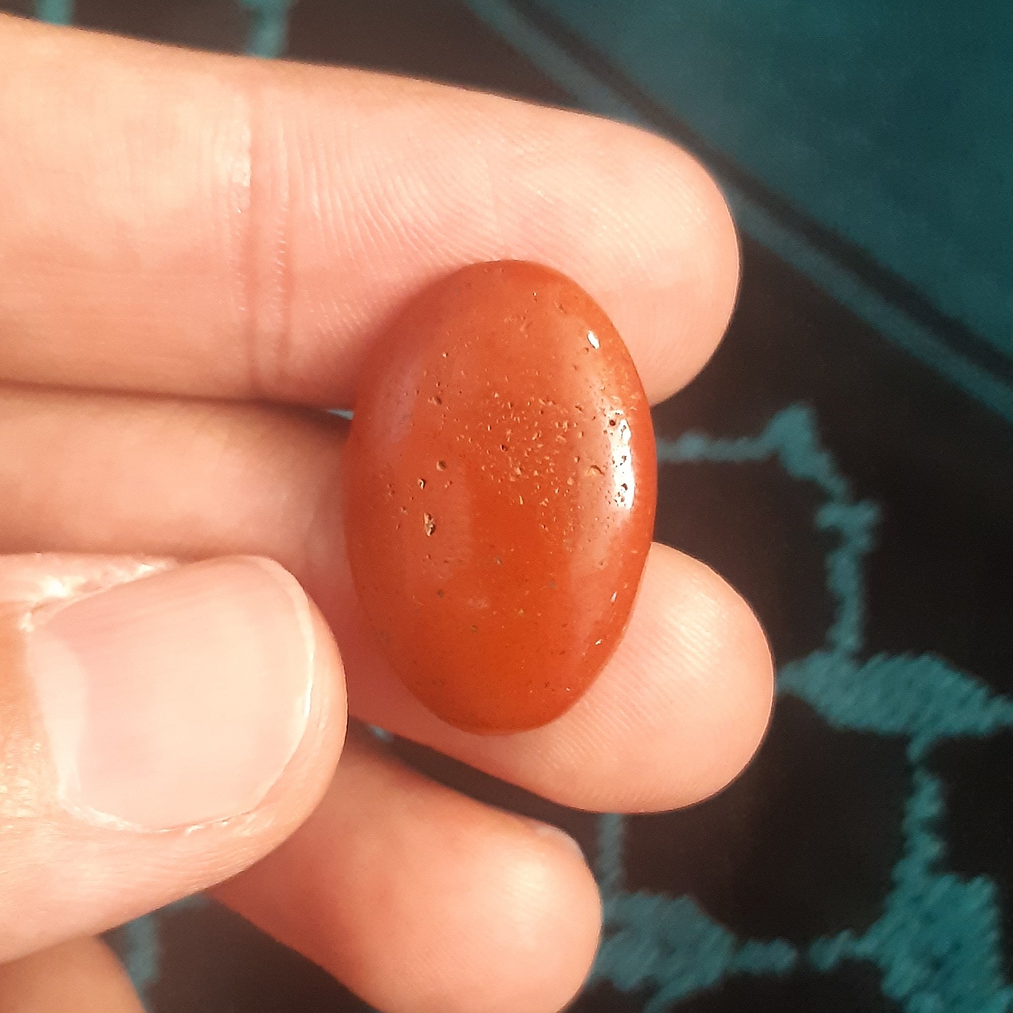 نگین جاسپر سرخ طبیعی و معدنی