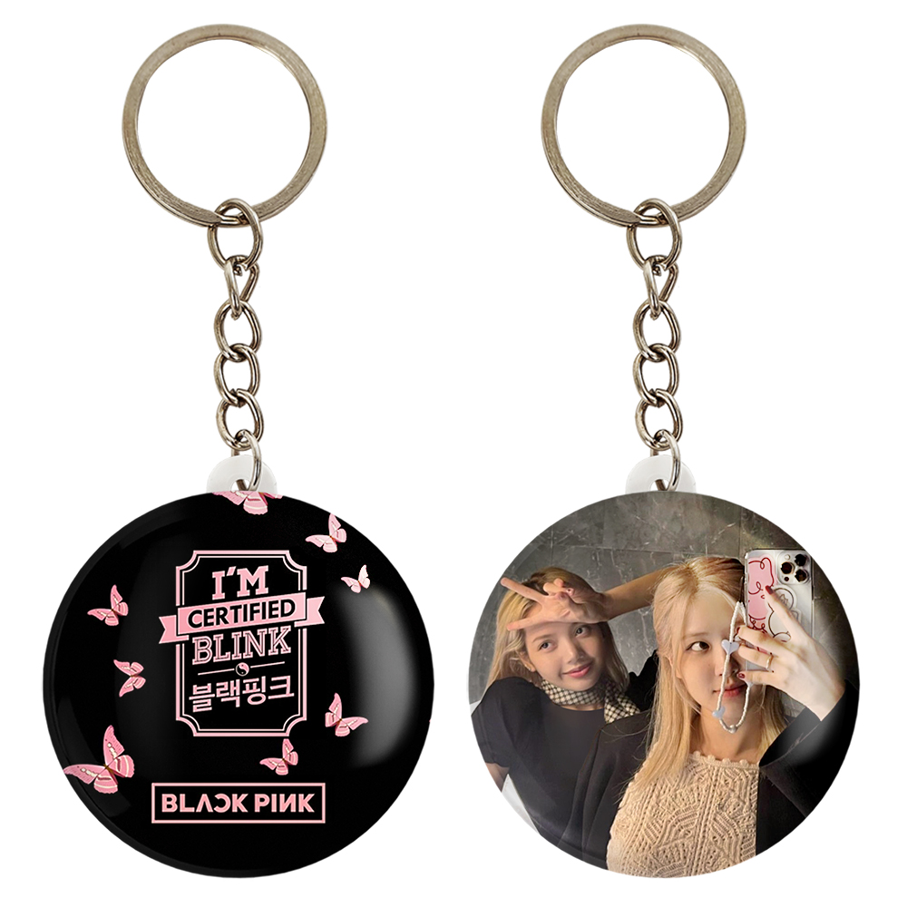 جاکلیدی خندالو مدل لیسا و رزی گروه بلک پینک BLACKPINK کد 1669616689 مجموعه 2 عددی