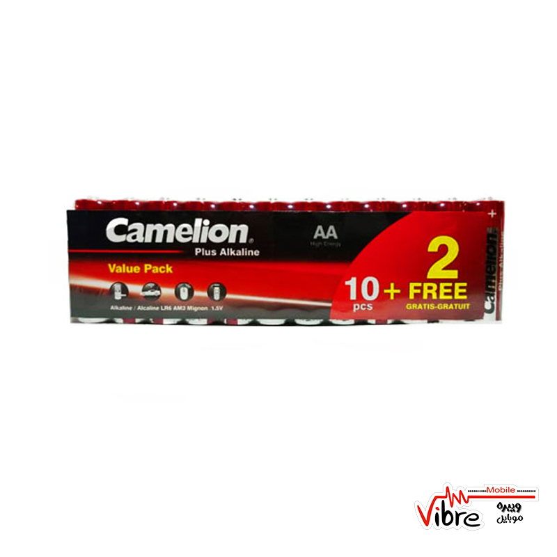 پک 12 عددی باتری کملیون مدل AA size/10 2pcs