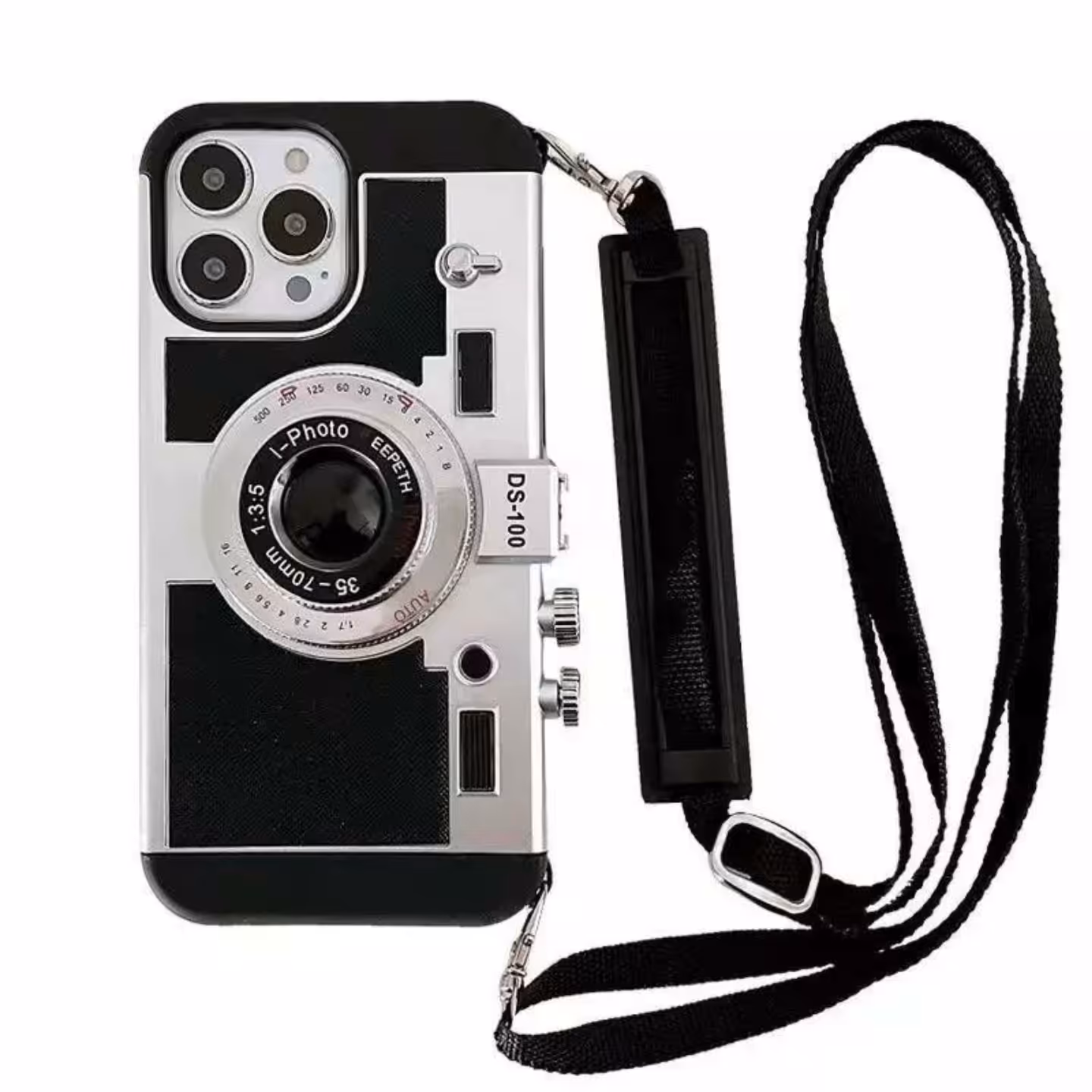 کاور مدل camera case مناسب برای گوشی موبایل اپل IPHONE 14PRO MAX به همراه بند