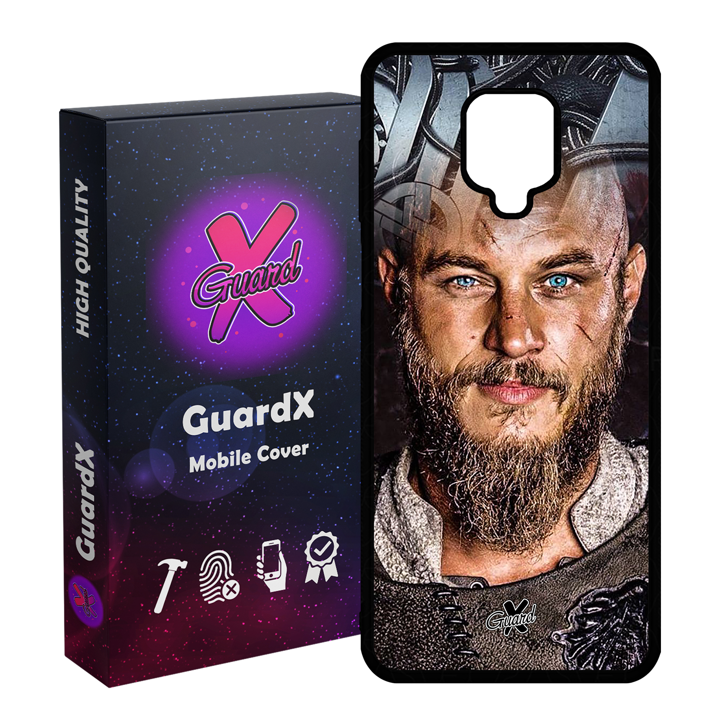 کاور گارد ایکس طرح Vikings مدل Glass10240 مناسب برای گوشی موبایل شیائومی Redmi Note 9S / Note 9 Pro / Note 9 Pro Max