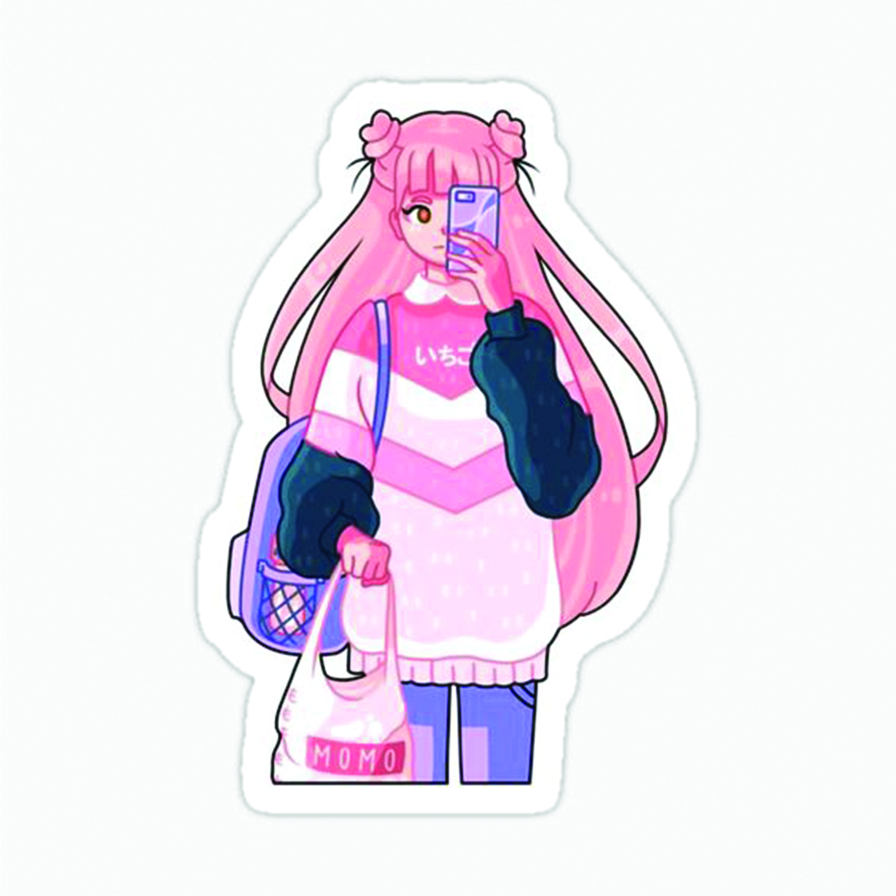 استیکر لپ تاپ طرح دختر کد 2774