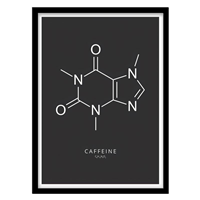قیمت و خرید تابلو دکوراتیو مدل فرمول شیمیایی کافئین کد 1417