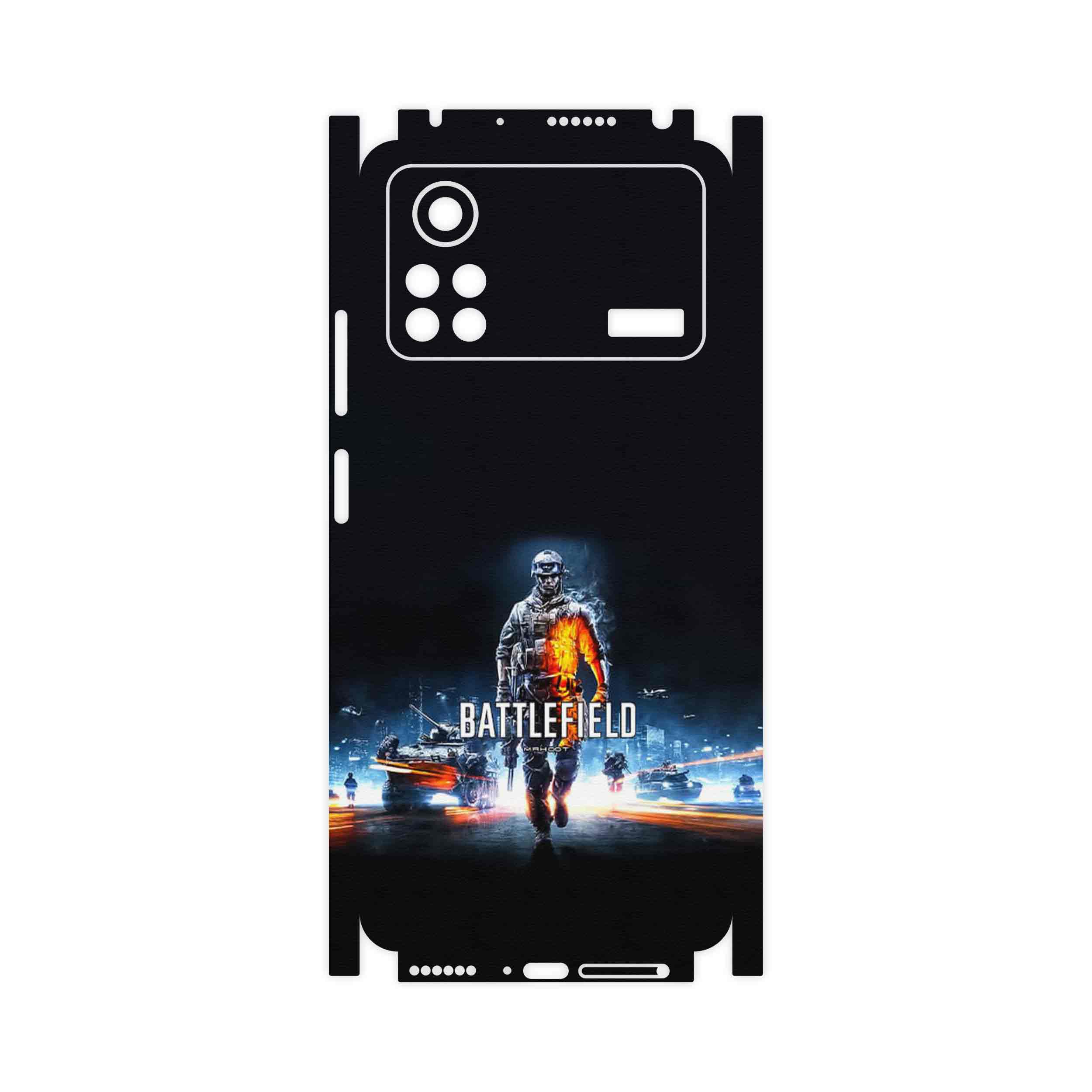 برچسب پوششی ماهوت مدل Battlefield Game Series-FullSkin مناسب برای گوشی موبایل شیائومی Poco X4 Pro 5G