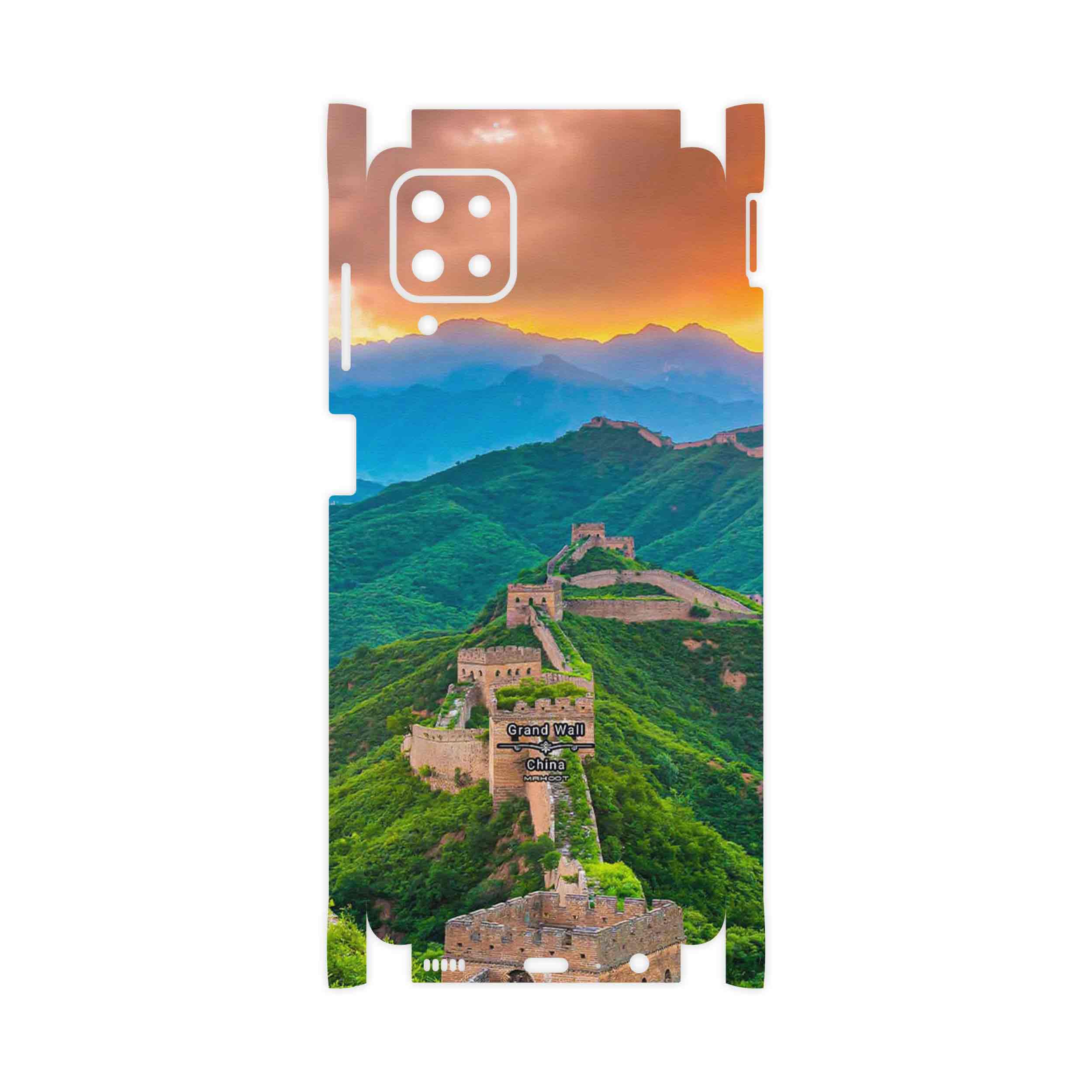 برچسب پوششی ماهوت مدل China Grand Wall-FullSkin مناسب برای گوشی موبایل سامسونگ Galaxy A12