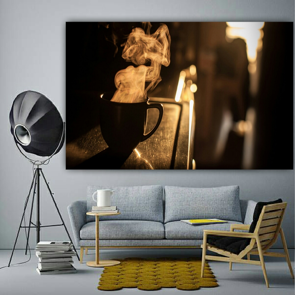 تابلو بوم طرح قهوه کدBH495