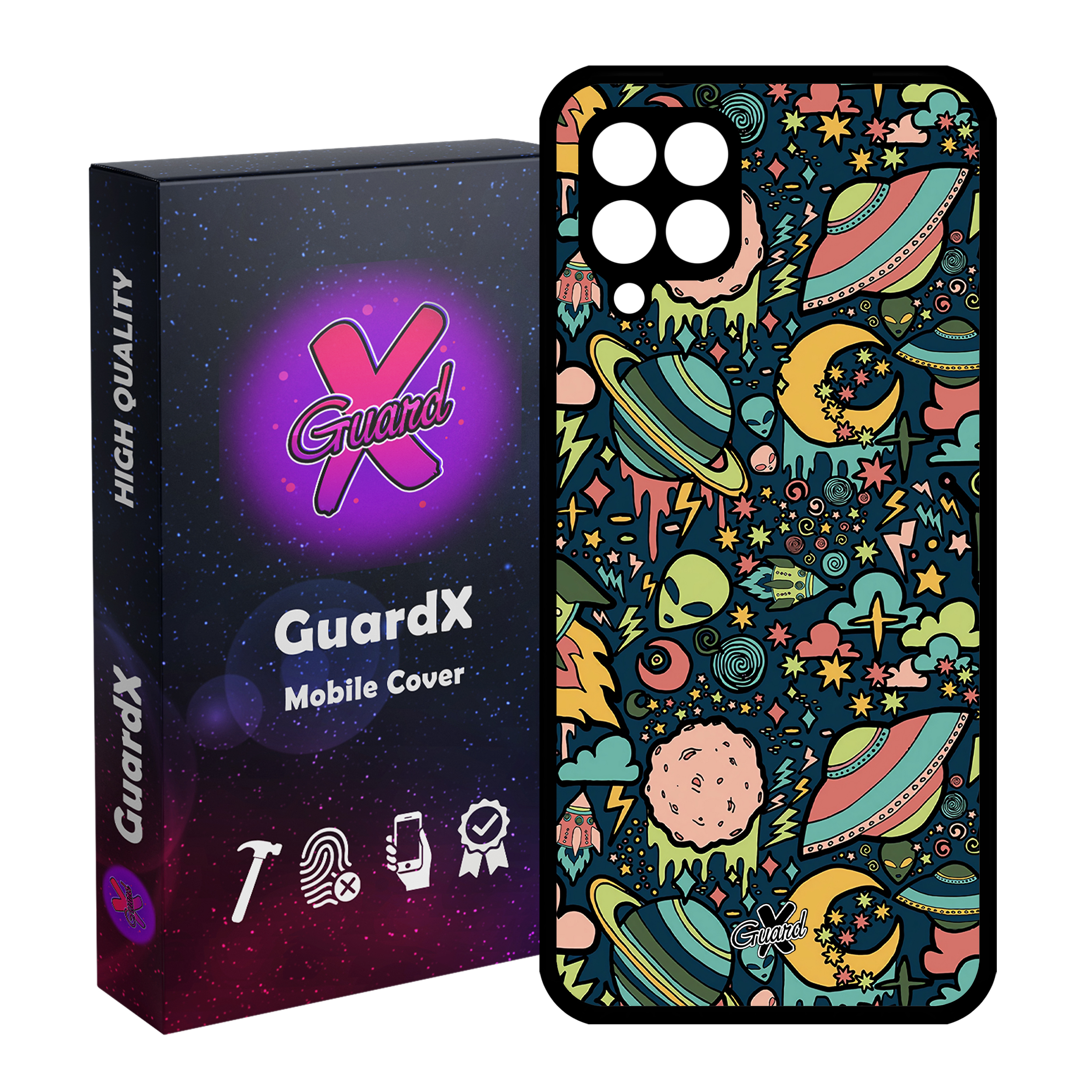 کاور گارد ایکس طرح Galaxy مدل Glass10191 مناسب برای گوشی موبایل سامسونگ Galaxy A12