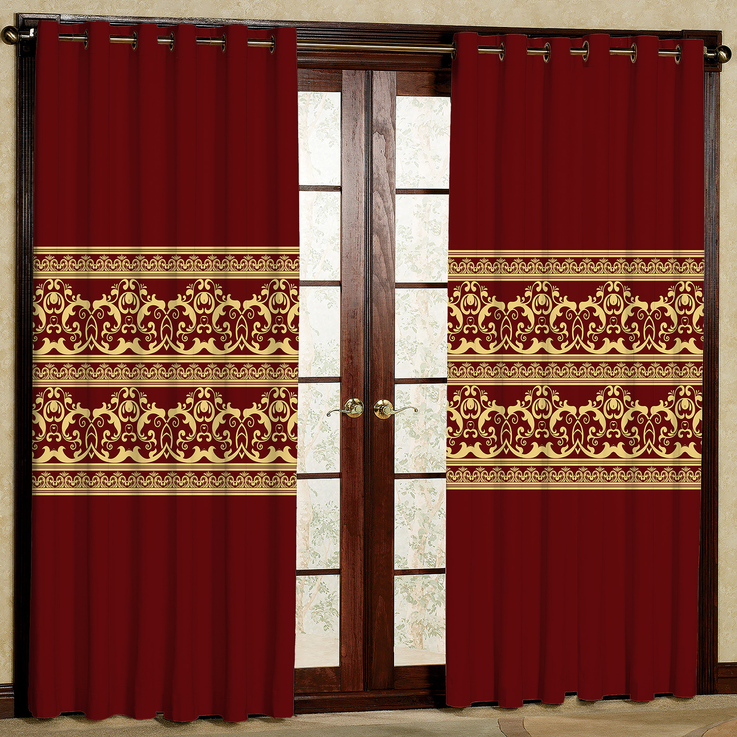 پرده مدل طرحدار مخمل پانچی کد 1931 سایز 200x140 سانتی متر