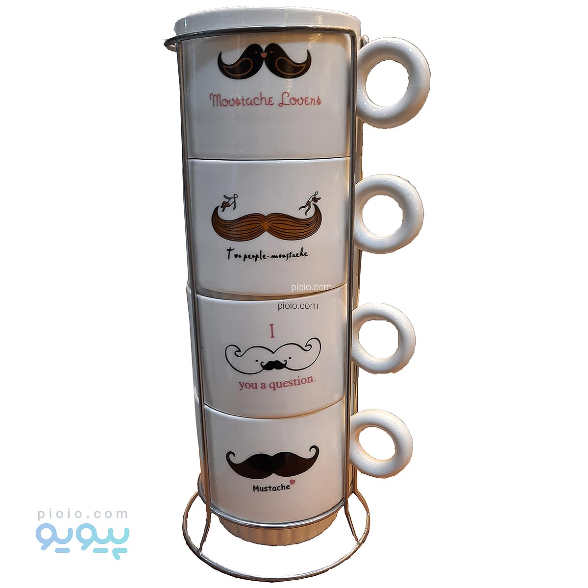 ماگ چهار تایی بزرگ طرح سبیل 2