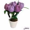 گلدان به همراه گل مصنوعی کد 5121