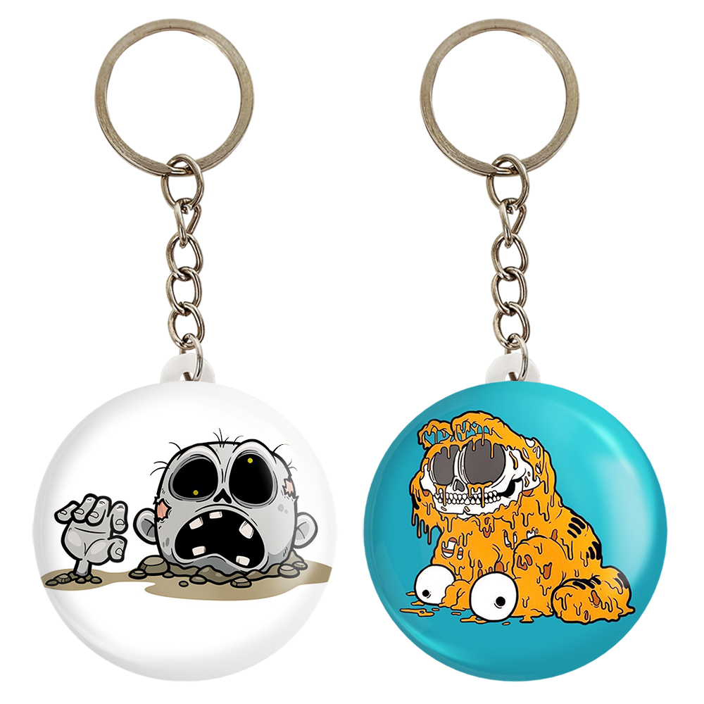 جاکلیدی خندالو مدل زامبی و گربه کد 15161505 مجموعه 2 عددی