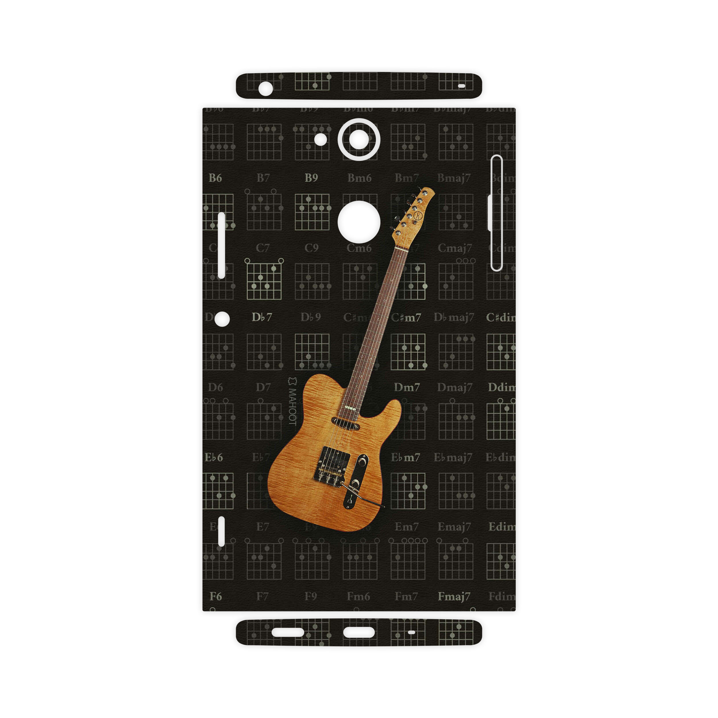 برچسب پوششی ماهوت مدل Guitar-Instrument-FullSkin مناسب برای گوشی موبایل سونی Xperia XA2