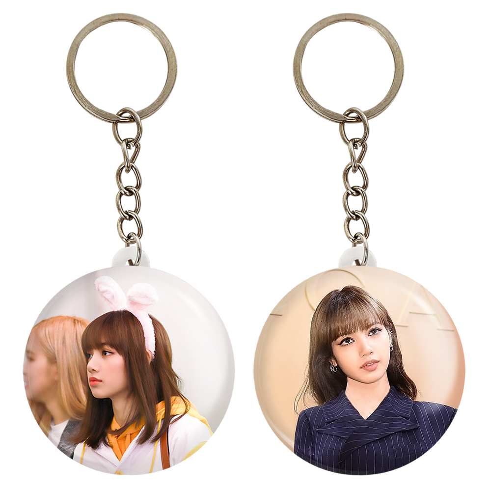 جاکلیدی خندالو مدل لیسا بلک پینک کد 1423814241 مجموعه 2 عددی