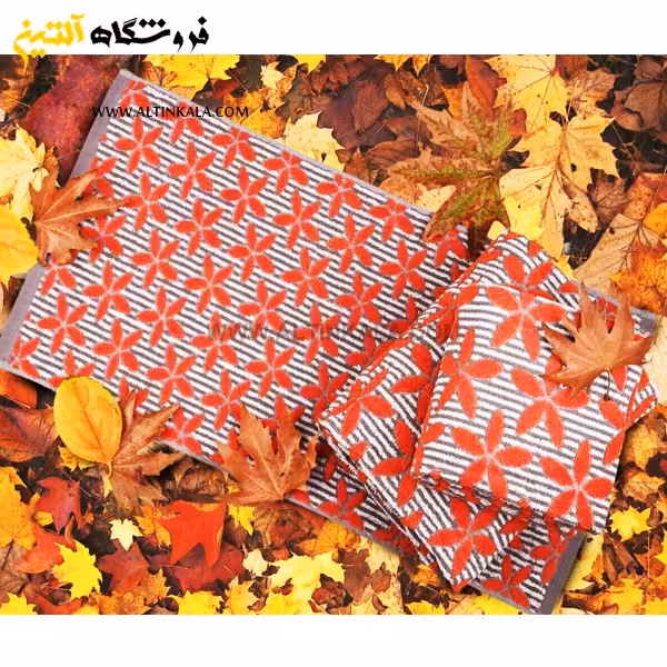 حوله استخری برق لامع طرح پاییز سایز 70×140