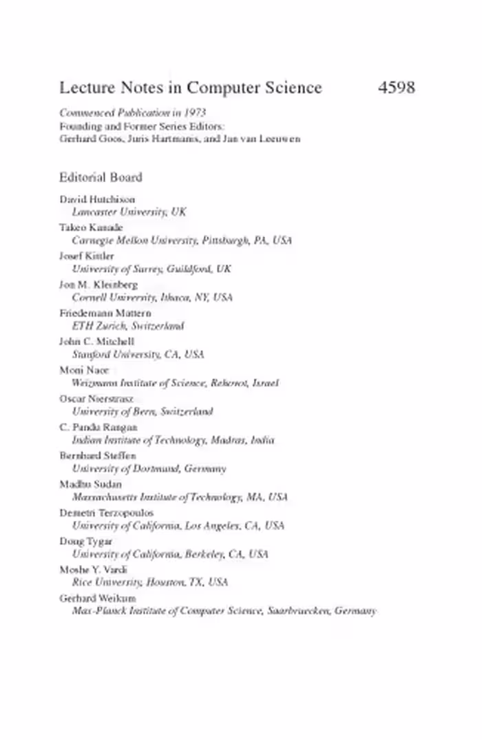 خرید و دانلود نسخه کامل کتاب Computing and Combinatorics: 13th Annual International Conference, COCOON 2007, Banff, Canada, July 16-19, 2007. Proceedings