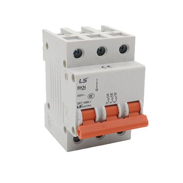 کلید مینیاتوری سه پل 63 آمپر ال اس مدل BKN-C63-6K-3P