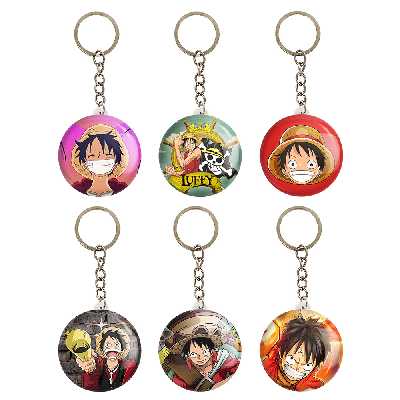 جاکلیدی خندالو مدل انیمه وان پیس کد 379A مجموعه 6 عددی