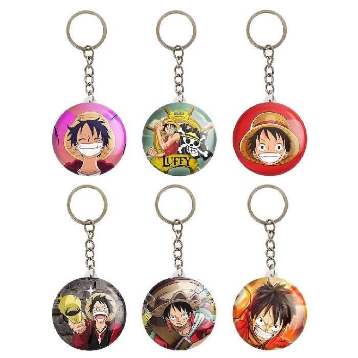 جاکلیدی خندالو مدل انیمه وان پیس کد 379A مجموعه 6 عددی