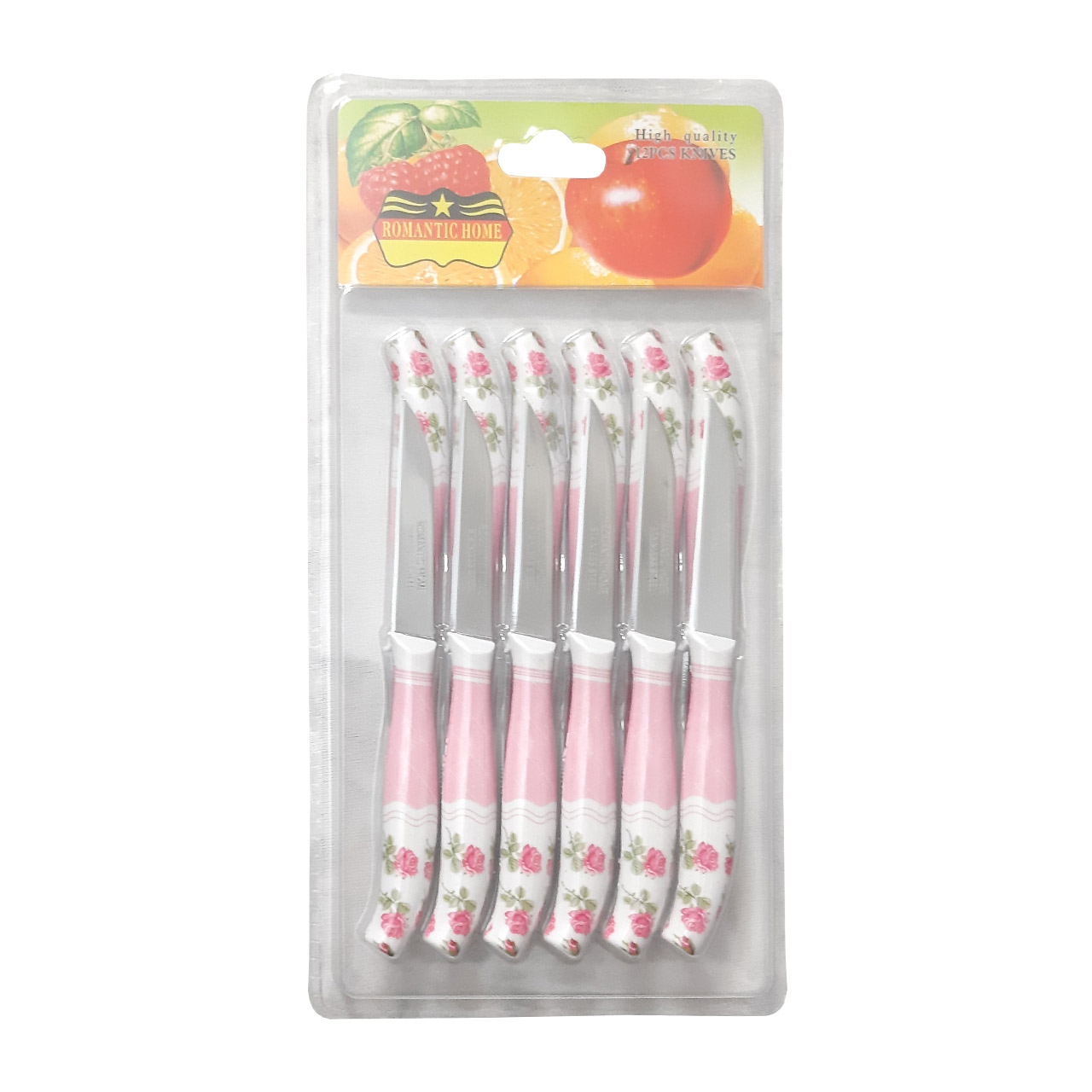 چاقو میوه خوری رمانتیک هوم کد A8 بسته 12 عددی