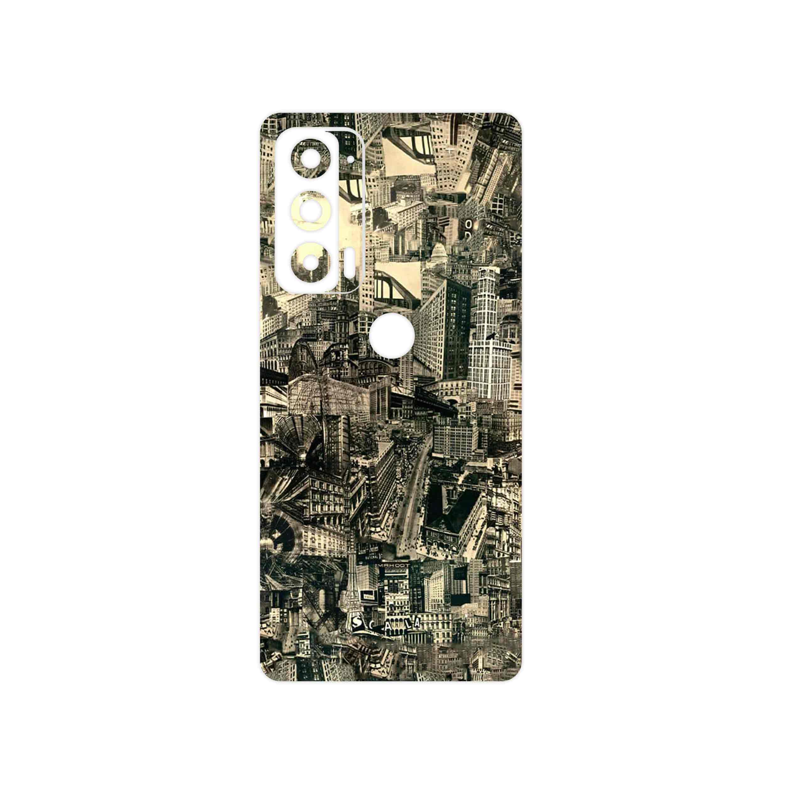 برچسب پوششی ماهوت مدل Collage of Skyscraper مناسب برای گوشی موبایل موتورولا Edge 20