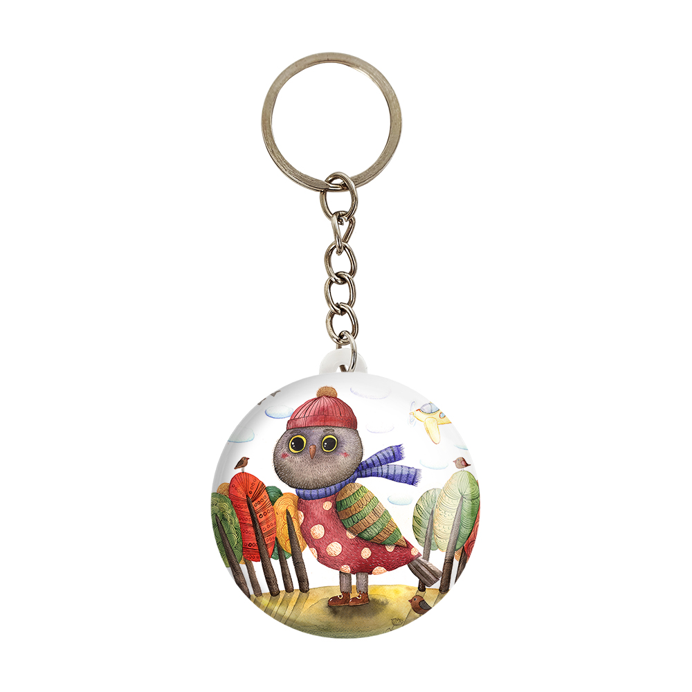 جاکلیدی خندالو طرح پرنده کد 5014