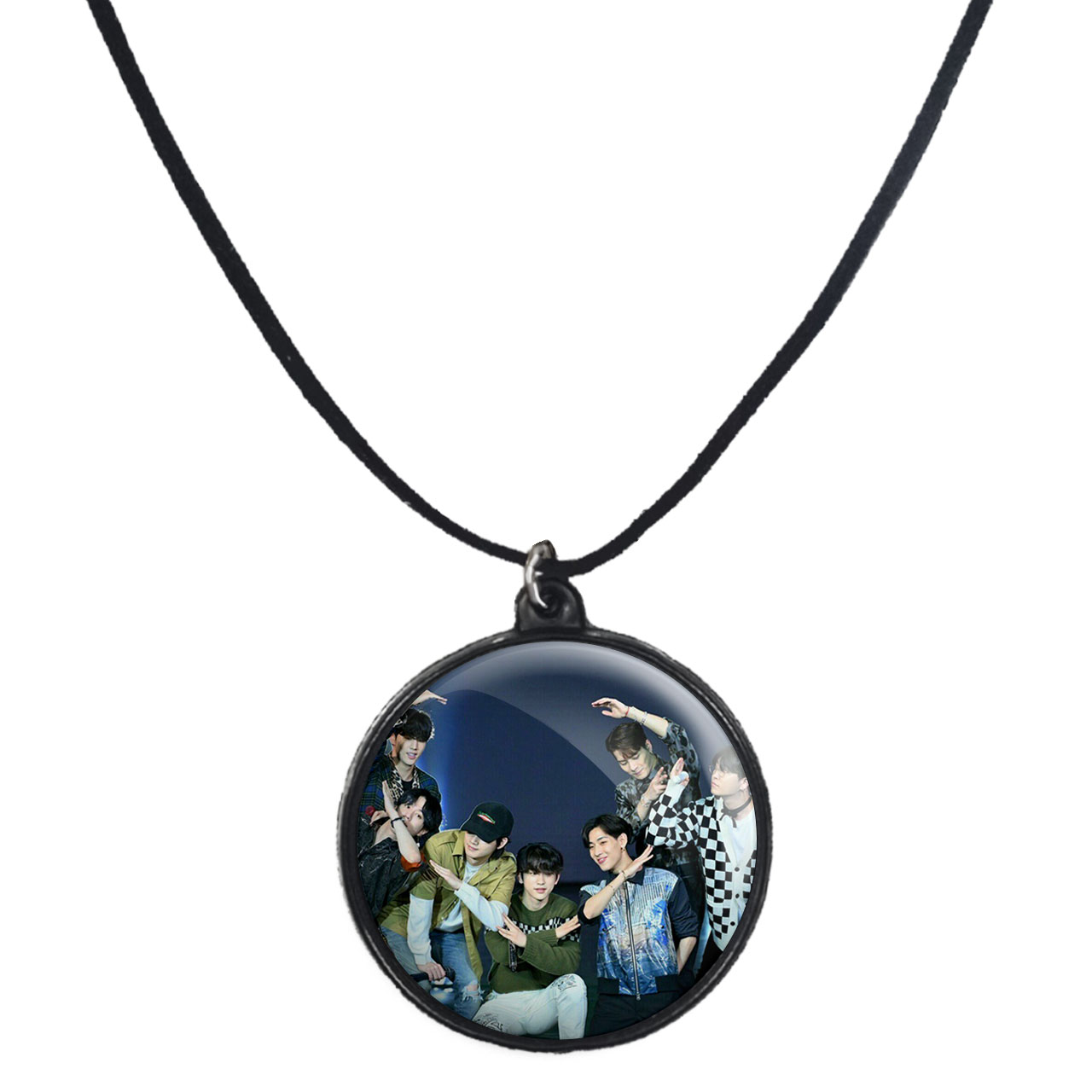 گردنبند پرمانه طرح GOT7 کد pmb.19226 مدل دو طرفه