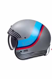 کلاه کاسکت موتورسیکلت چند رنگ V31 BYRON MC21SF نیمی از موتور سیکلت ایمنی مات آبی خاکستری HJC