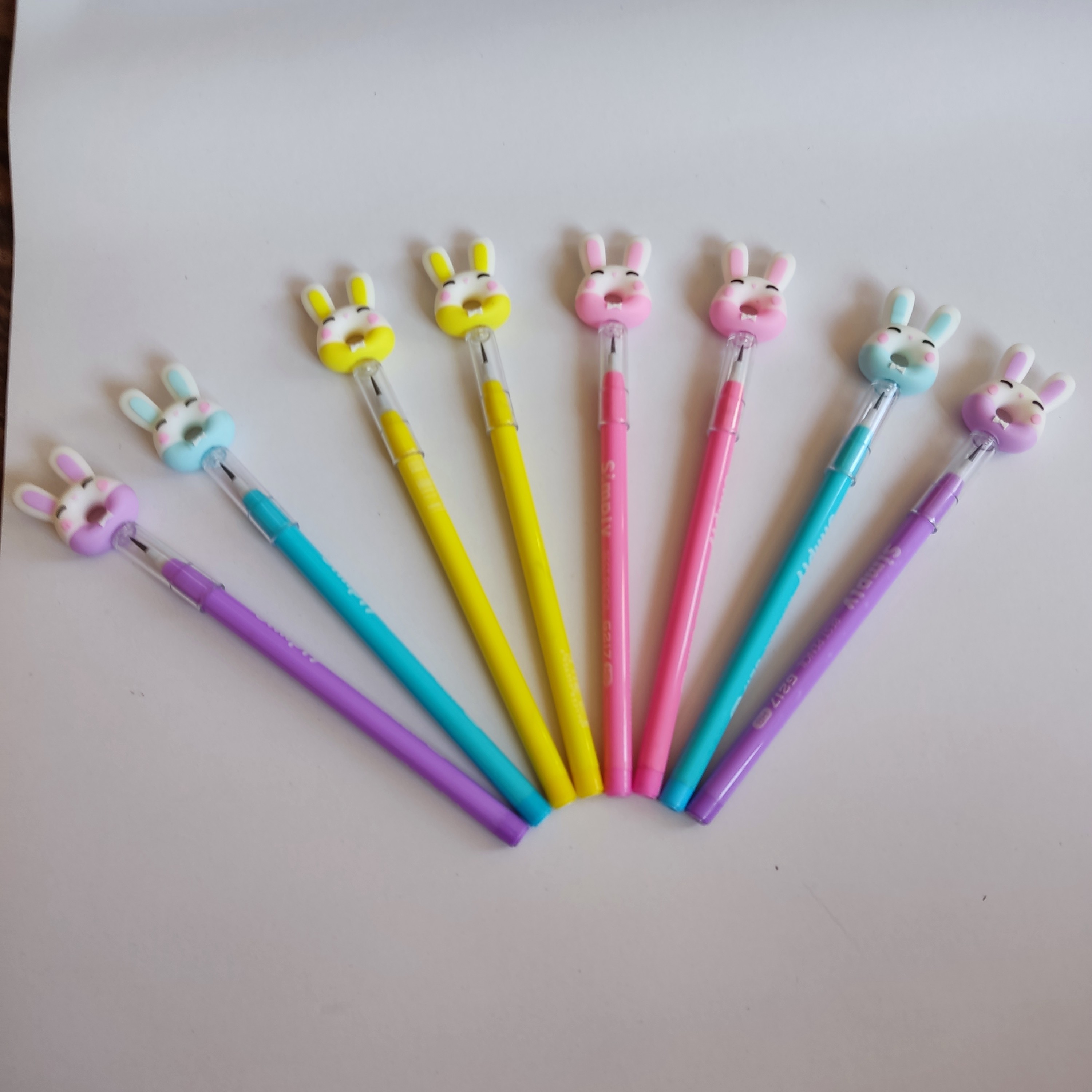 مداد فشنگی درجه یک فانتزی سر سیلیکونی طرح خرگوش