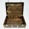 جعبه هدیه چوبی مدل چمدان بزرگ طرح عصرانه انگلیسی کد WS230