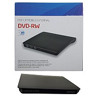 باکس دی وی دی اکسترنال لپ تاپ Pop-Up Mobile Sata 95mm-USB3 نازک مشکی