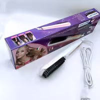 برس حرارتی فلیپیس حرفه ای مخصوص کار کراتین و پروتیین تنظیم حرارت در سه حالت برای موهای شکننده آسیب دیده و سالم
