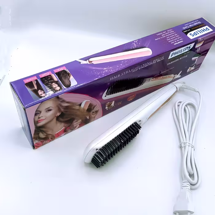 برس حرارتی فلیپیس حرفه ای مخصوص کار کراتین و پروتیین تنظیم حرارت در سه حالت برای موهای شکننده آسیب دیده و سالم