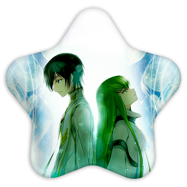 پیکسل خندالو طرح لولوش و سی سی انیمه کد گیاس Code Geass مدل ستاره ای کد 13069