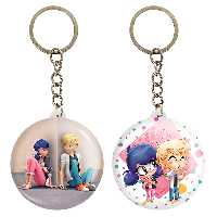 جاکلیدی خندالو مدل دختر کفشدوزکی و پسر گربه ای کد 35273528 مجموعه 2 عددی