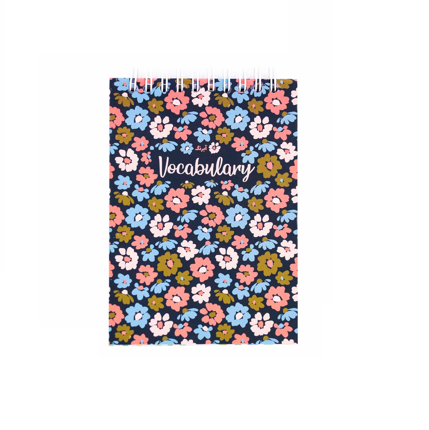 دفترچه لغت زبان آبرنگ طرح گلگلی سایز A6