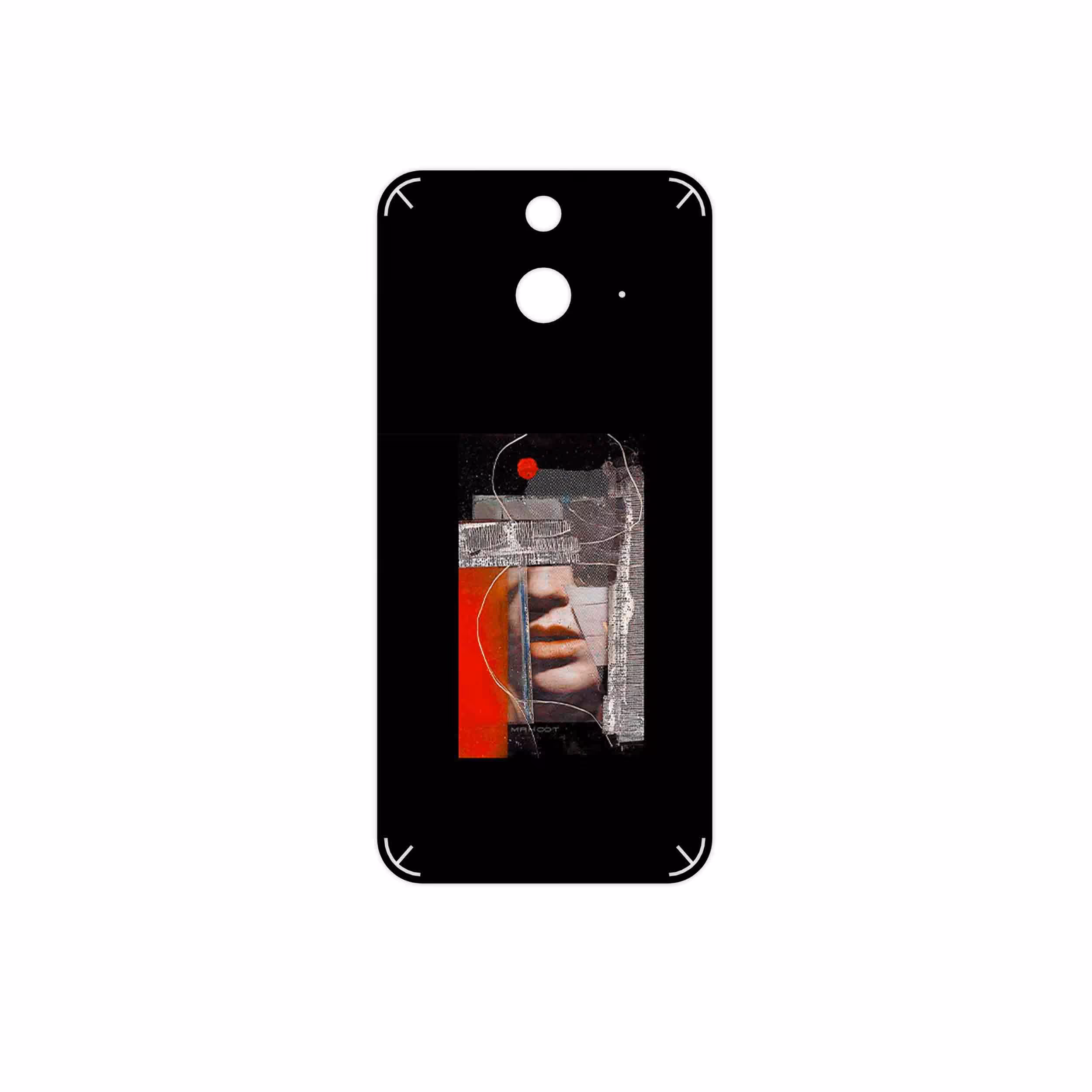 برچسب پوششی ماهوت مدل Collage of Mouth مناسب برای گوشی موبایل اچ تی سی One E8