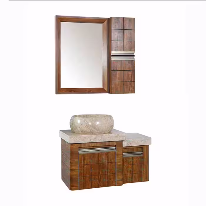 روشویی کابینتی تجسم مدل ایگل دوبل آنتیک - آینه و روشویی تجسم