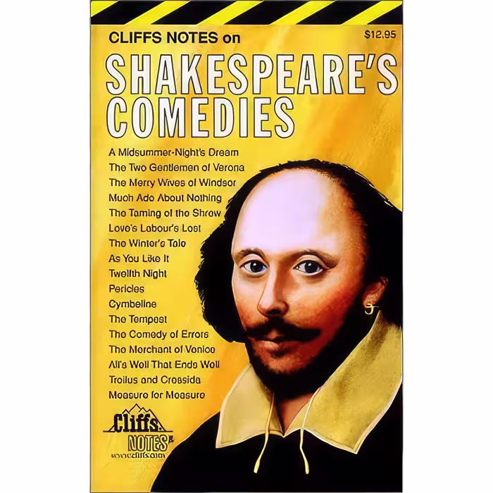 کتاب زبان اصلی CliffsNotes on Shakespeares Comedies انتشارات Cliffs Notes